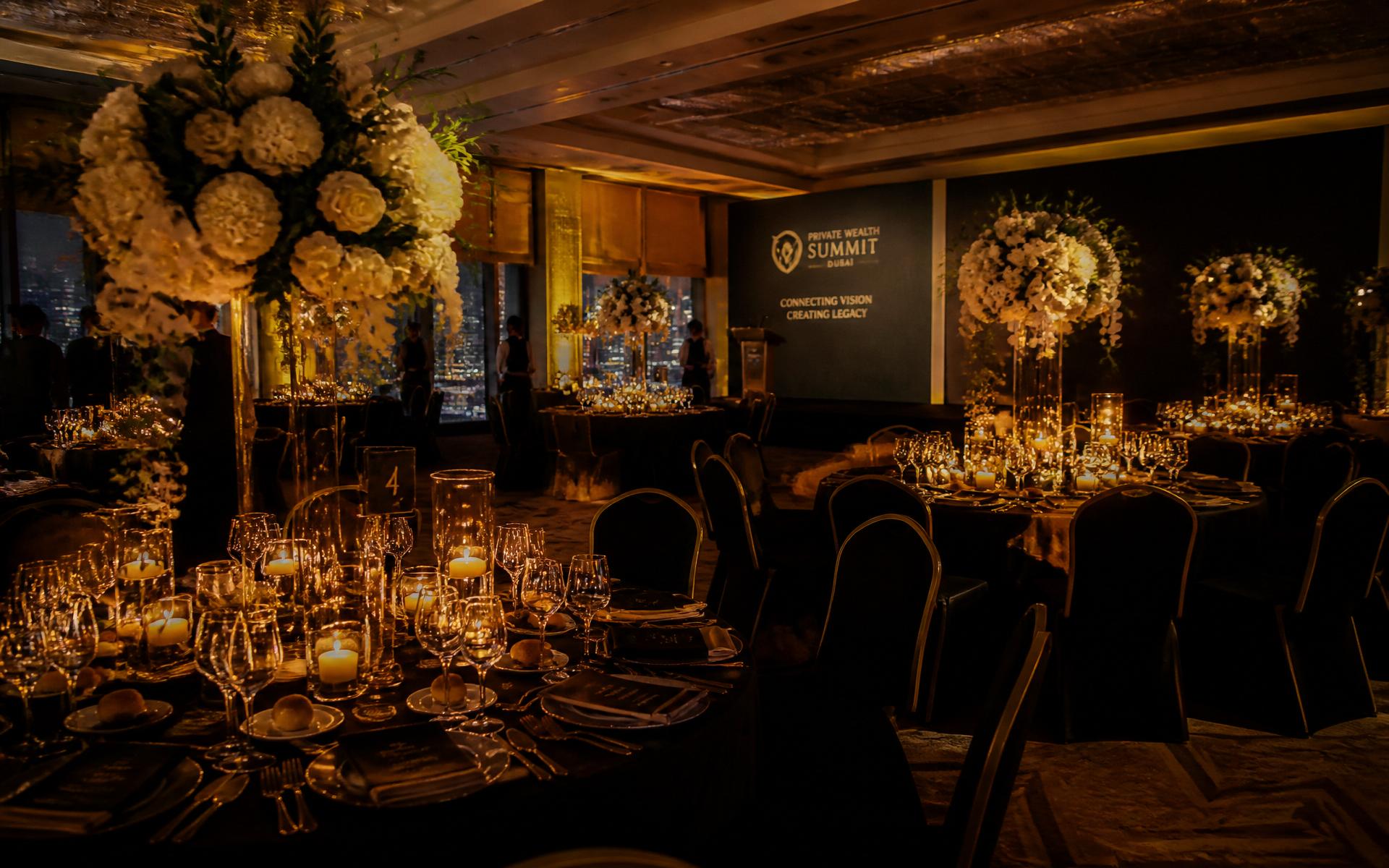 Elegant Dubai gala event